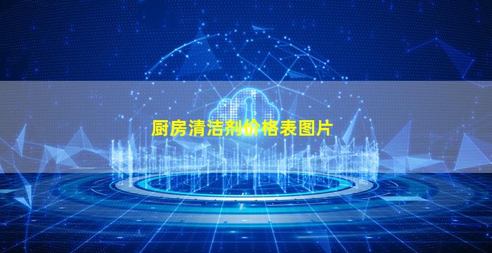 厨房清洁剂价格表图片