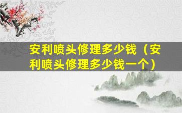 安利喷头修理多少钱（安利喷头修理多少钱一个）