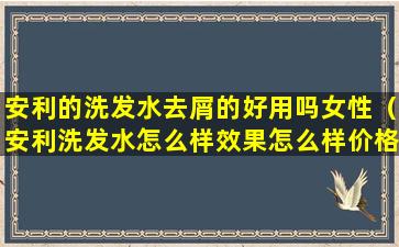 安利的洗发水去屑的好用吗女性（安利洗发水怎么样效果怎么样价格实惠吗）