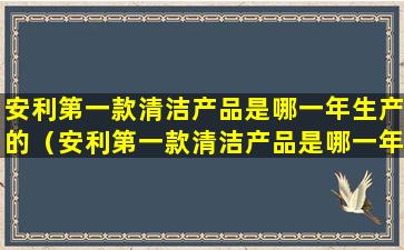 安利第一款清洁产品是哪一年生产的（安利第一款清洁产品是哪一年生产的品牌）