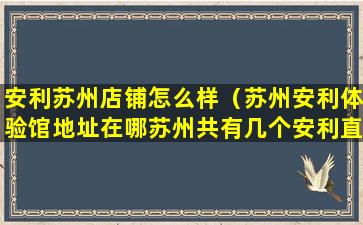 安利苏州店铺怎么样（苏州安利体验馆地址在哪苏州共有几个安利直营店）