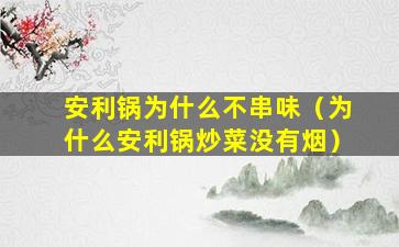 安利锅为什么不串味（为什么安利锅炒菜没有烟）