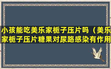 小孩能吃美乐家栀子压片吗（美乐家栀子压片糖果对尿路感染有作用吗）