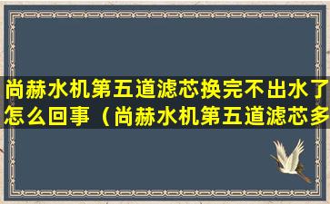 尚赫水机第五道滤芯换完不出水了怎么回事（尚赫水机第五道滤芯多久换一次）