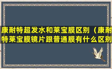 康耐特超发水和莱宝膜区别（康耐特莱宝膜镜片跟普通膜有什么区别）