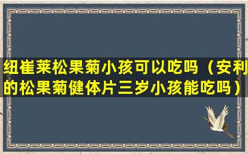 纽崔莱松果菊小孩可以吃吗（安利的松果菊健体片三岁小孩能吃吗）
