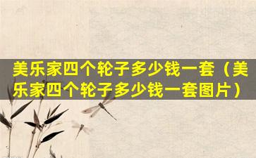 美乐家四个轮子多少钱一套（美乐家四个轮子多少钱一套图片）