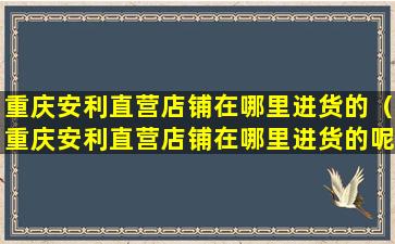 重庆安利直营店铺在哪里进货的（重庆安利直营店铺在哪里进货的呢）